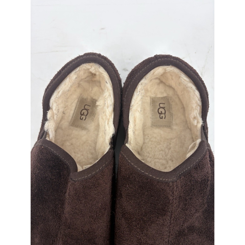 UGG Australia Scuff Romeo II Men's Size 10 Slippers Brown Suede Sheepskin - Picture 7 of 11